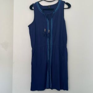 Navy midi dress. Talbots XL. Used good condition